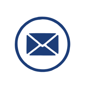 Email Icon in dark blue color